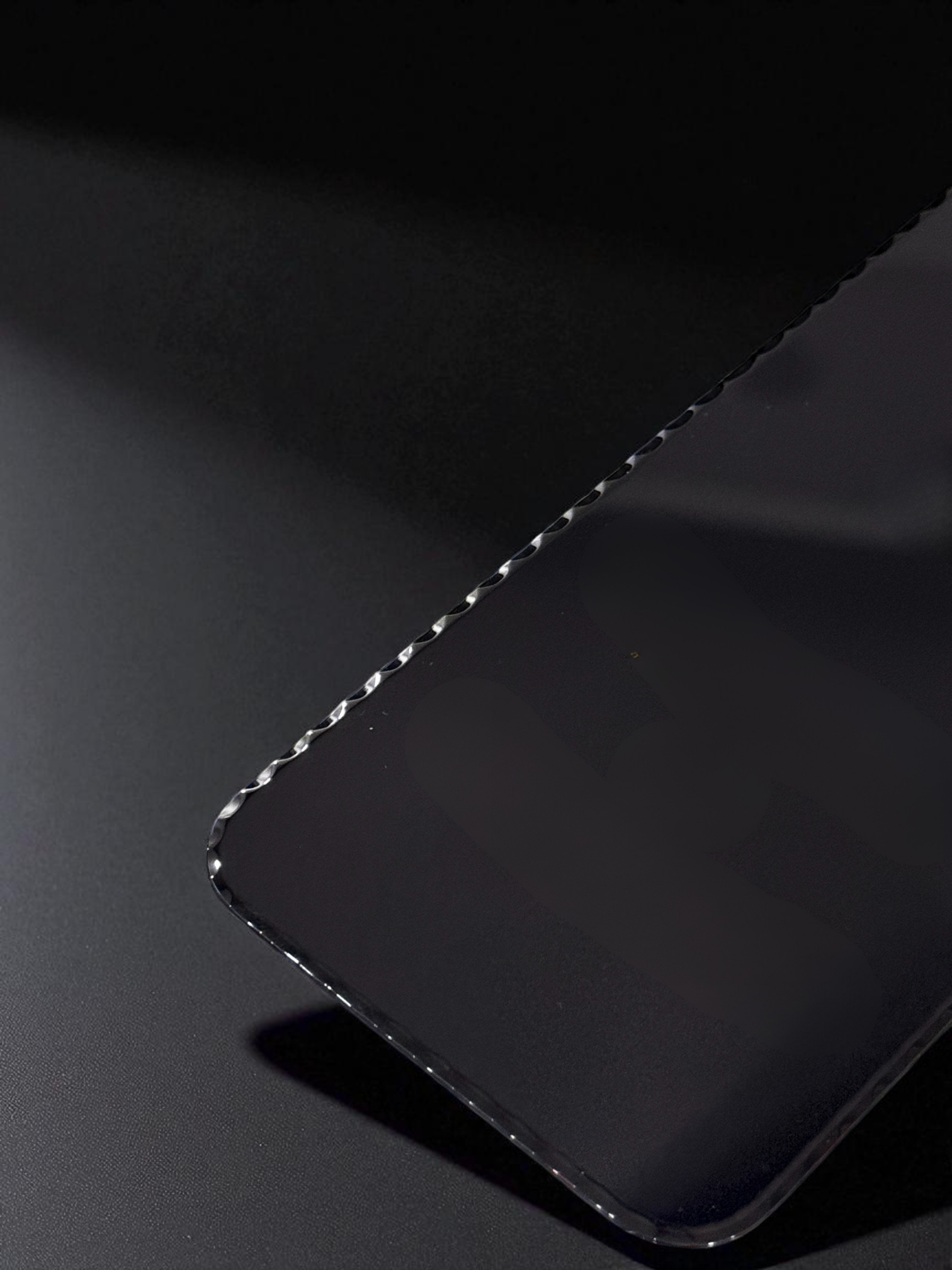 Diamond Glass Tempered Glass - Black Edge