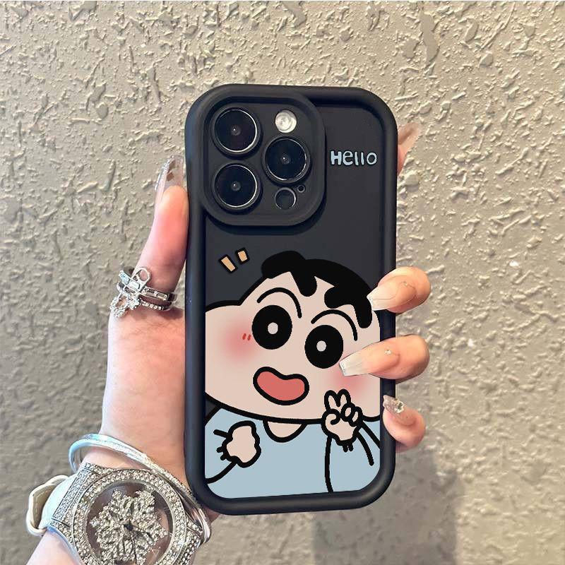 Cartoon Charm Case For Apple IPhone Series Black