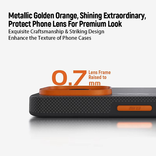 Hour Crown Fully Wrapped Aramid Fiber Case 600D Magnetic For iPhone