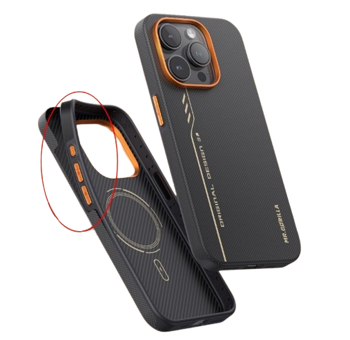 Hour Crown Fully Wrapped Aramid Fiber Case 600D Magnetic For iPhone