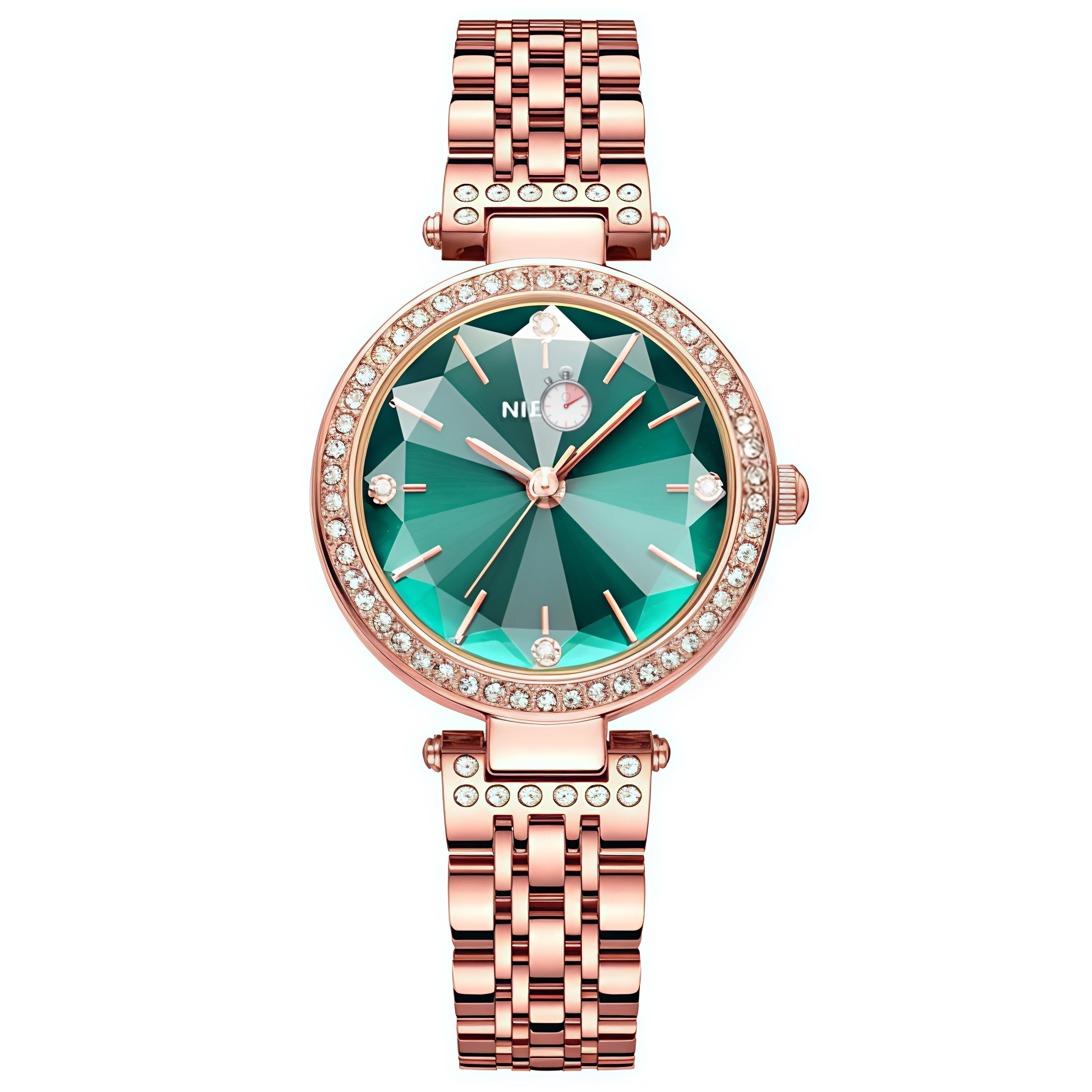 NIBOSI Women Stainless Steel Watch