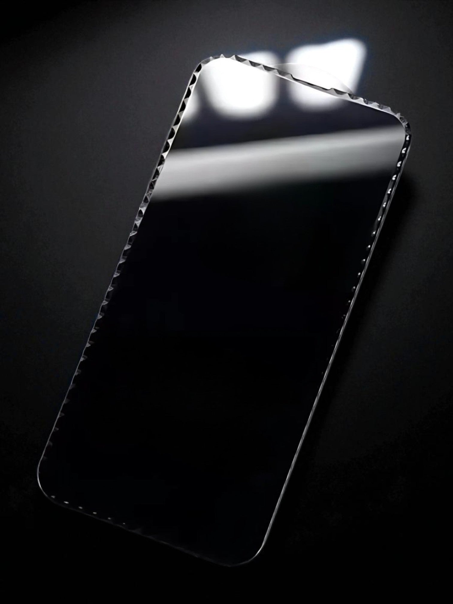 Diamond Glass Tempered Glass - Black Edge