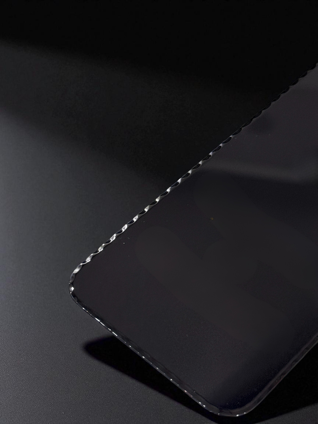 Diamond Glass Tempered Glass - Black Edge