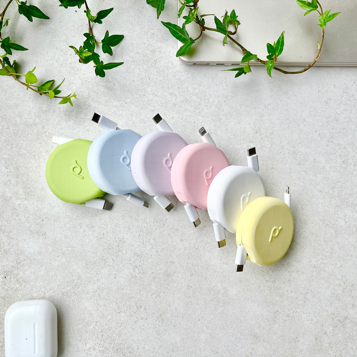 3-in-1 Retractable Charger & Cable Management Winder Set