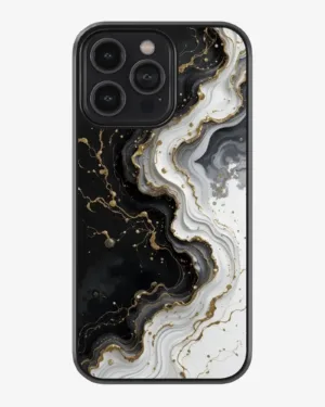Black White Marble Texture Case Cover