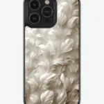 White Leaf Texture Case