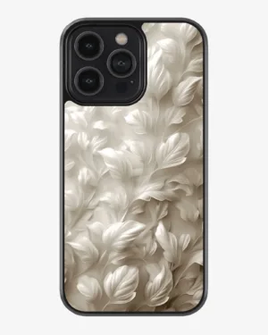 White Leaf Texture Case